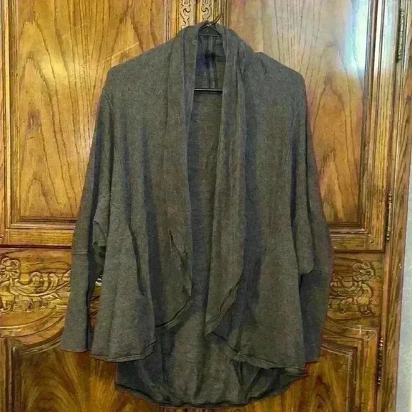 Lululemon cardigan oversized wrap sweatshirt/gray & size 4 - Picture 1 of 6